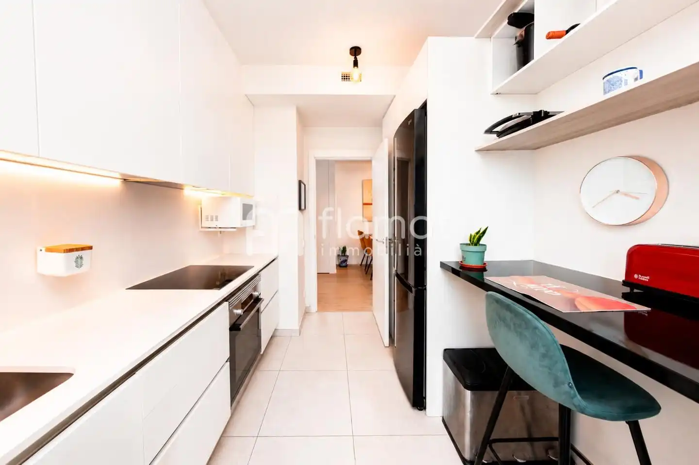 Cocina de Piso en venta en L'Hospitalet de Llobregat con Aire acondicionado, Calefacción y Terraza