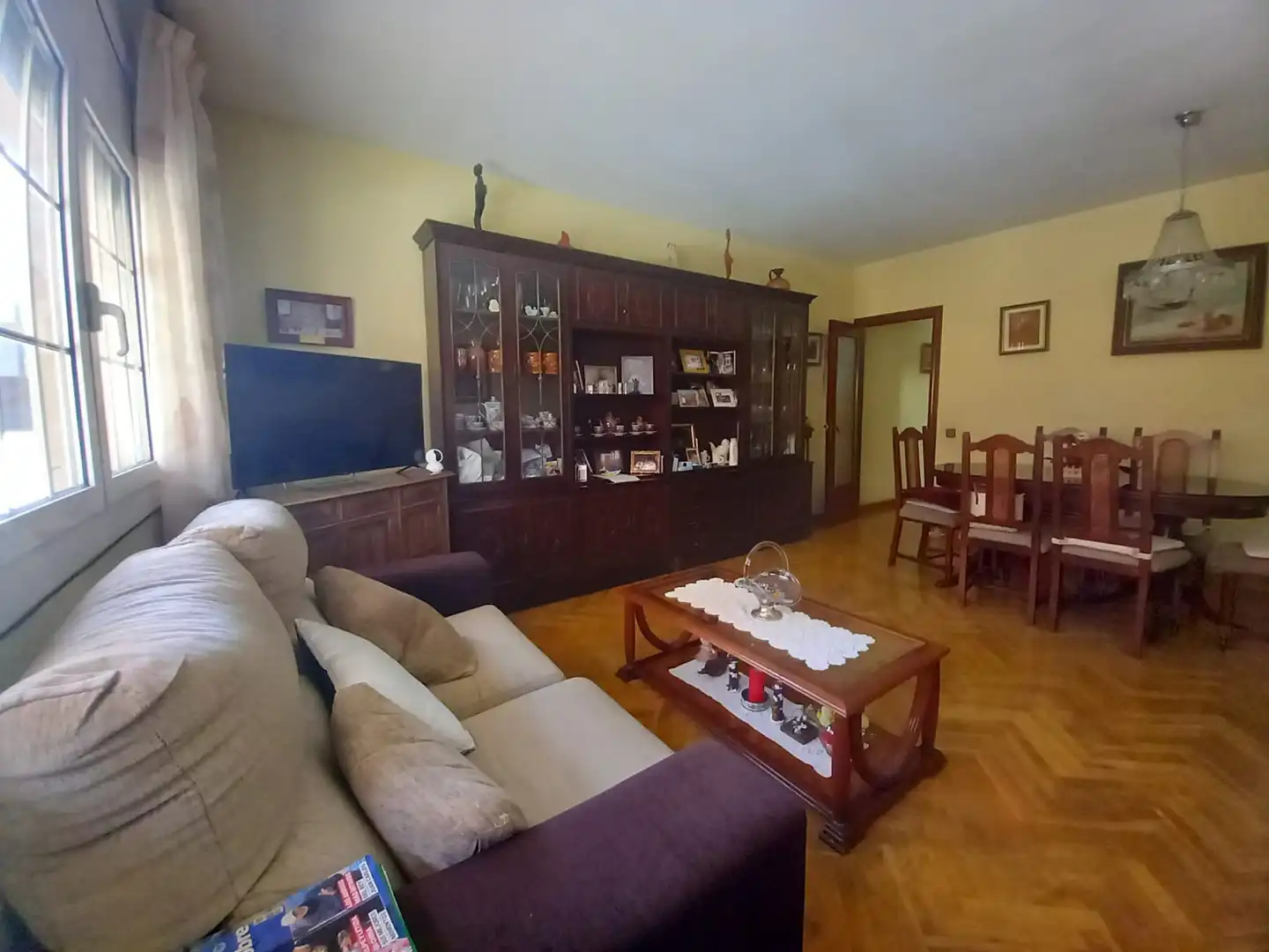 Wohnzimmer von Wohnung zum Verkauf in Badalona mit Klimaanlage, Heizung und Terrasse