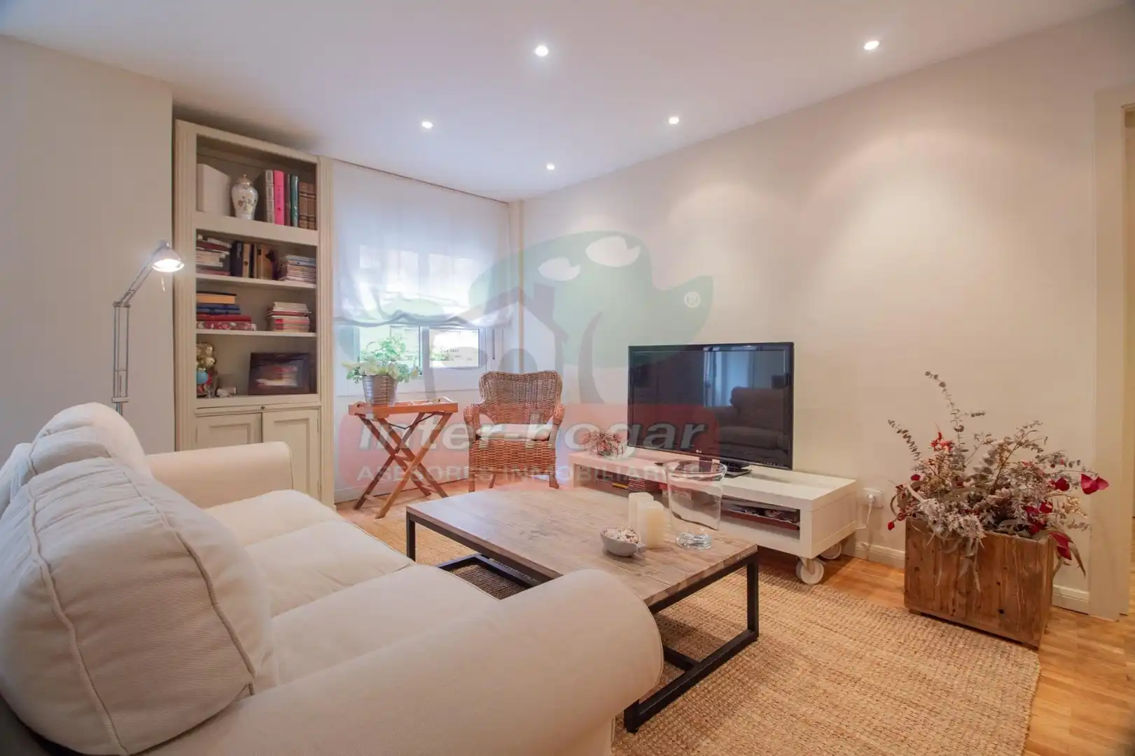 Sala d'estar de Apartament en venda en Badalona amb Aire condicionat i Parquet