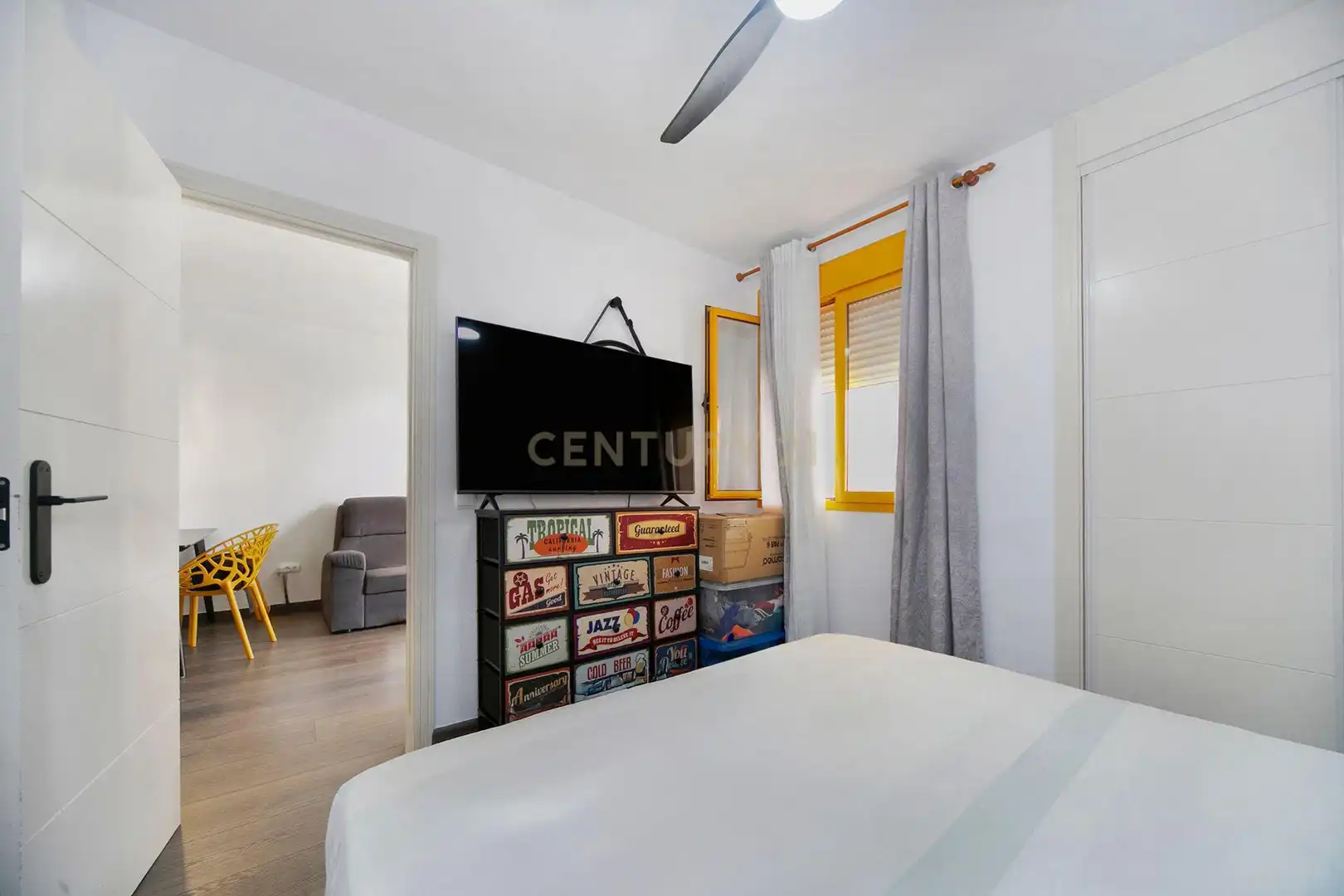Habitación de Apartamento de alquiler en Calpe / Calp con Aire acondicionado, Lavadora y Microondas