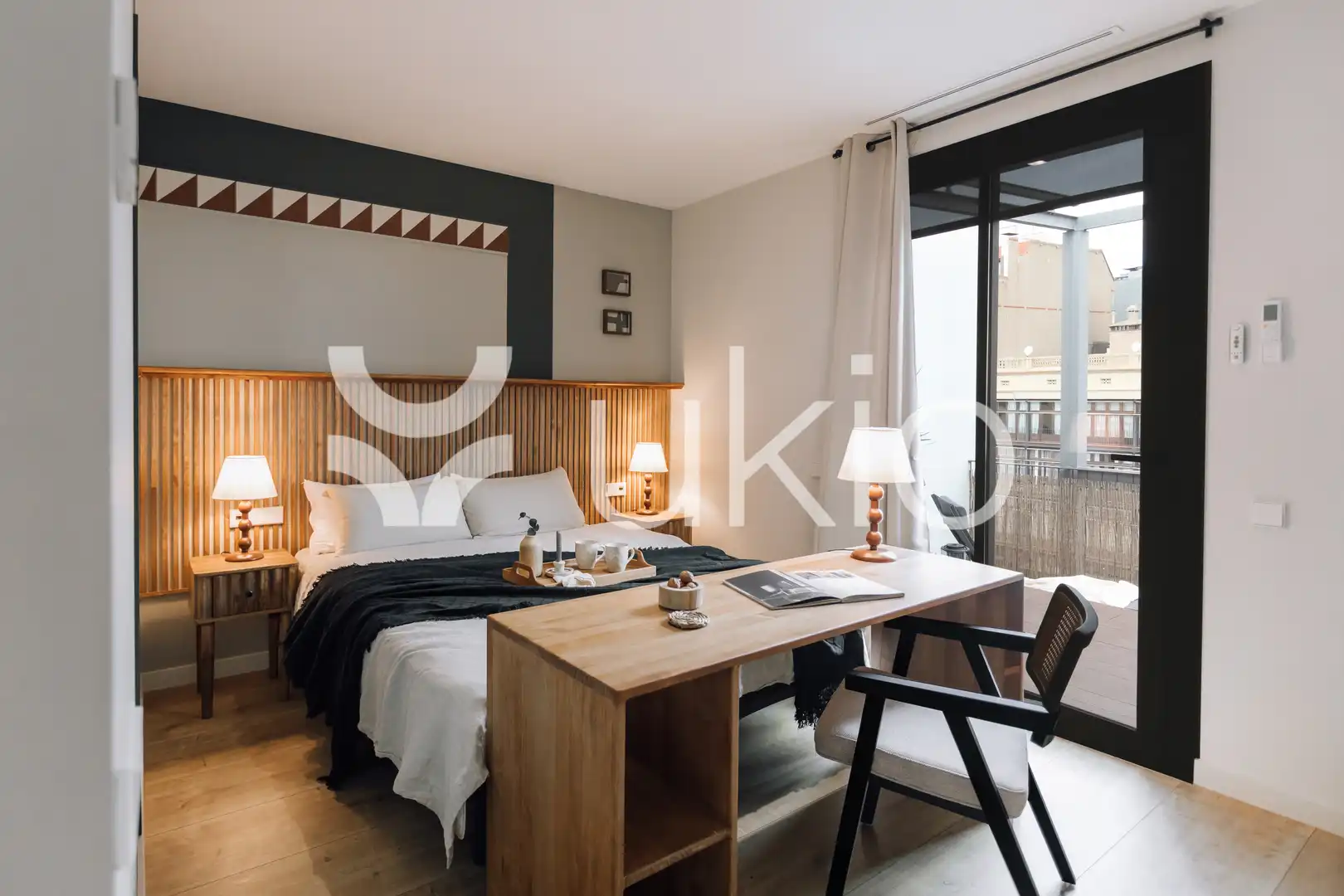 Bedroom of Apartments for rent in Barcelona  with Air Conditioner, Heating and Terrace