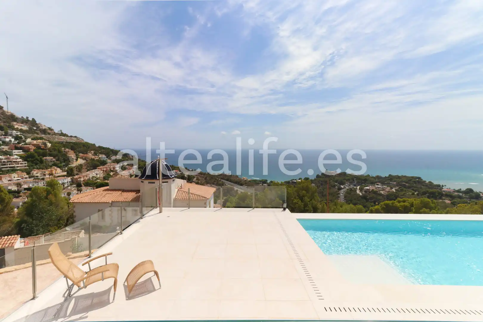Piscina de Casa o chalet en venta en Altea con Aire acondicionado, Jardín privado y Terraza