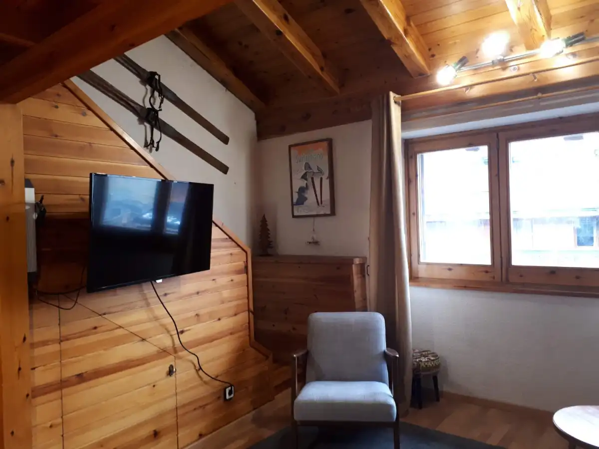 Sala de estar de Piso de alquiler en Canillo con Calefacción, Parquet y Amueblado