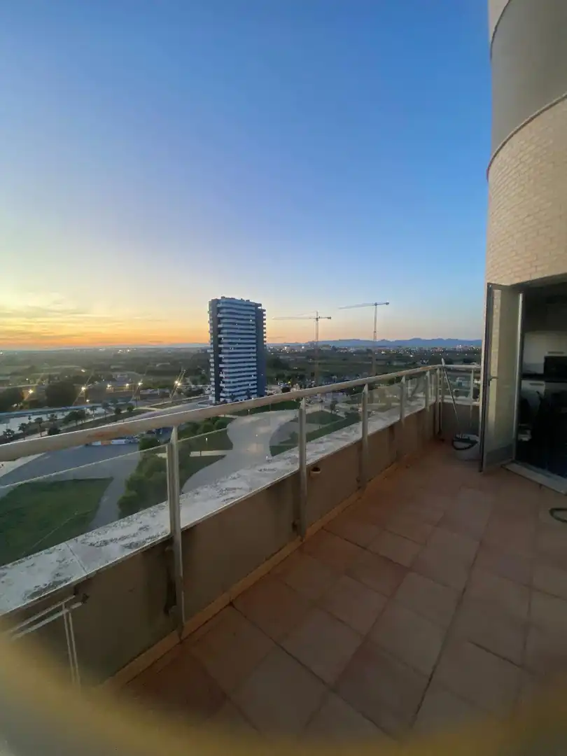 Terrace of Flat for sale in Mislata  with Air Conditioner, Private garden and Parquet flooring