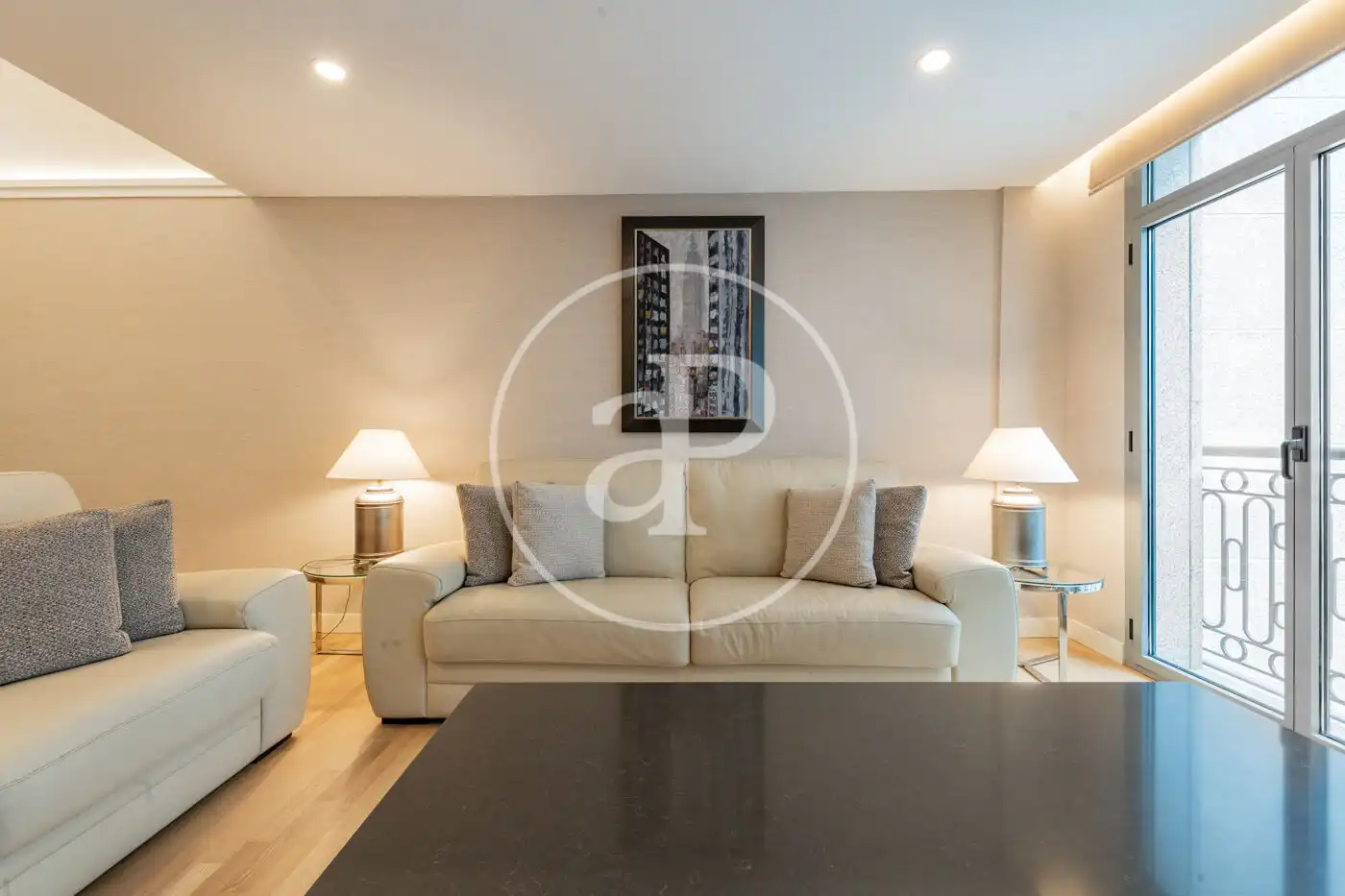 Living room of Flat for rent in Madrid  with Air Conditioner, Heating and Terrace