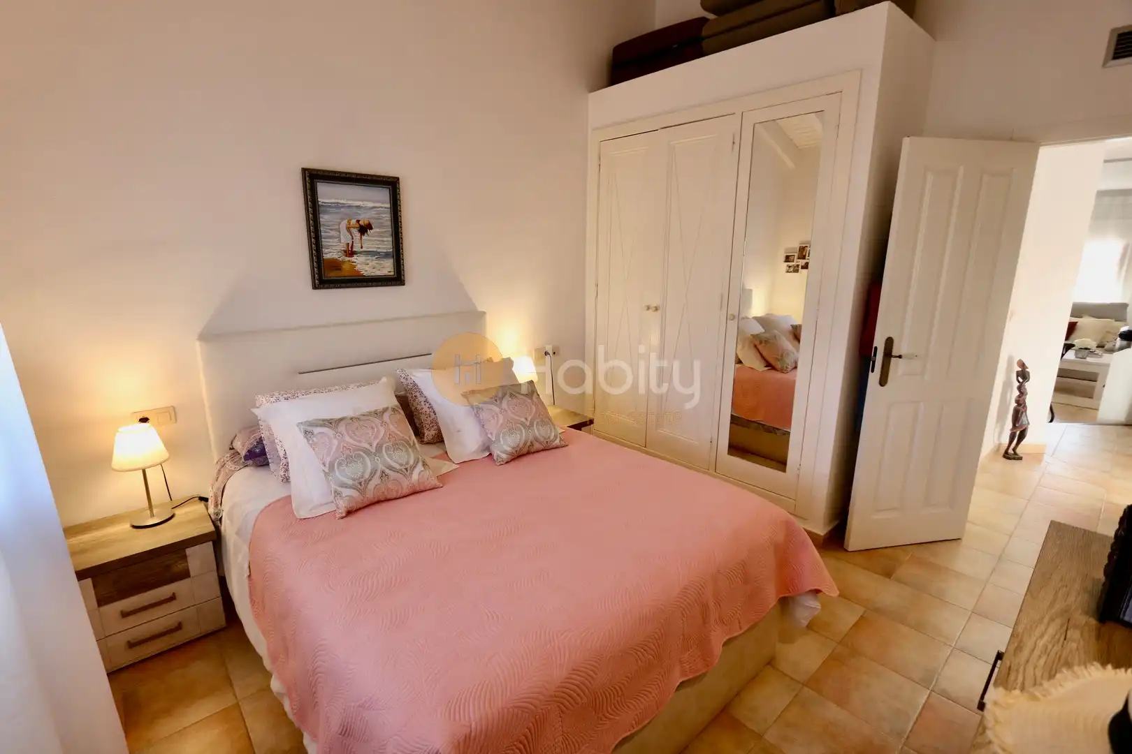 Dormitori de Casa adosada en venda en Fuente Álamo de Murcia amb Aire condicionat, Calefacció i Jardí privat