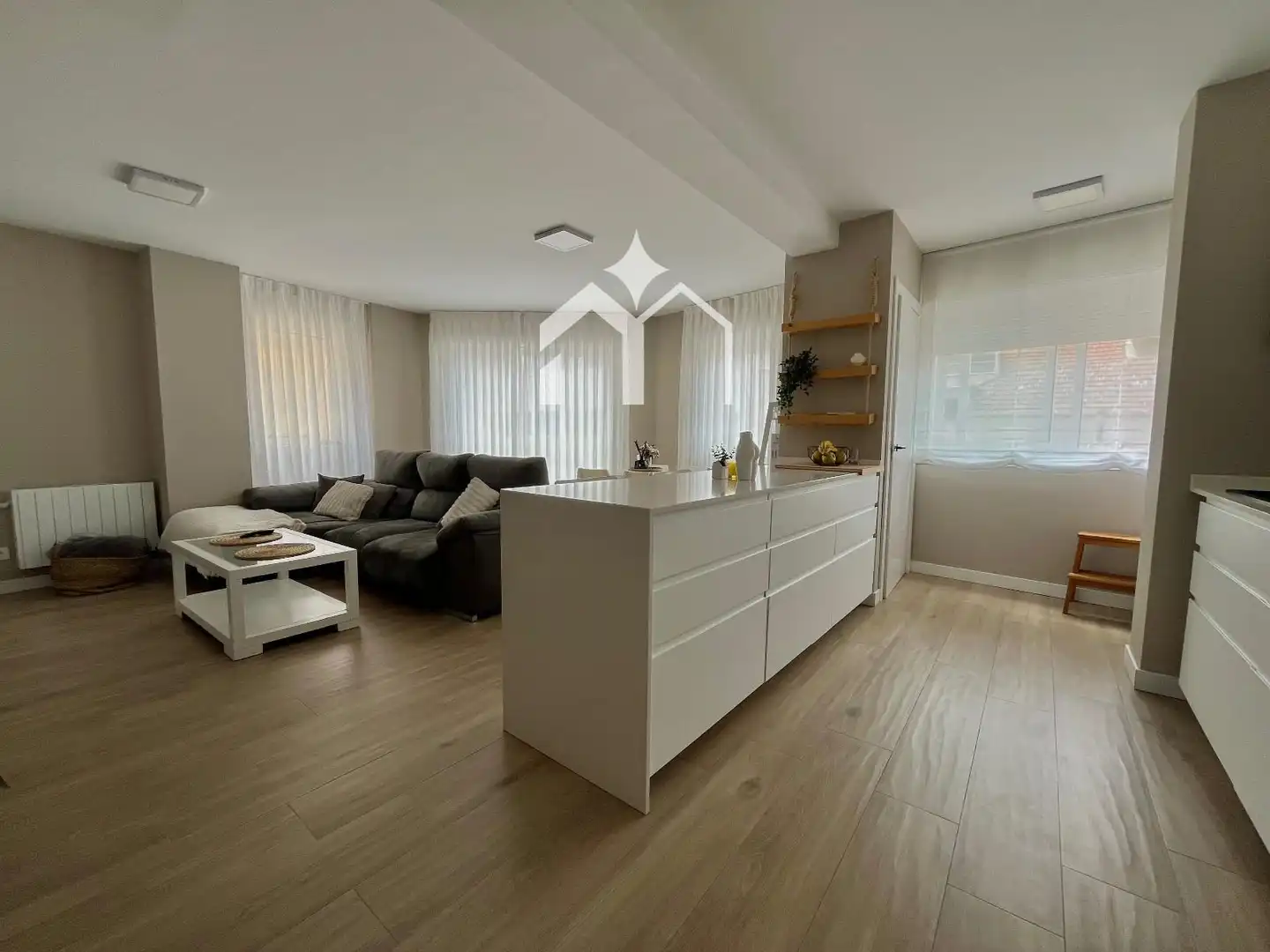 Wohnzimmer von Maisonette zum Verkauf in Moaña mit Heizung, Terrasse und Möbliert