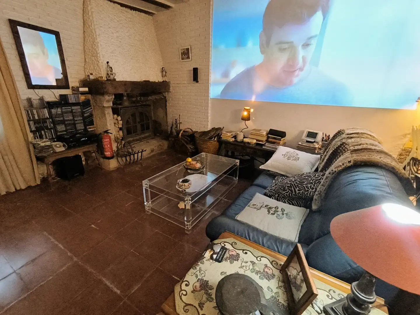 Sala de estar de Finca rústica en venta en Amusco, Palencia