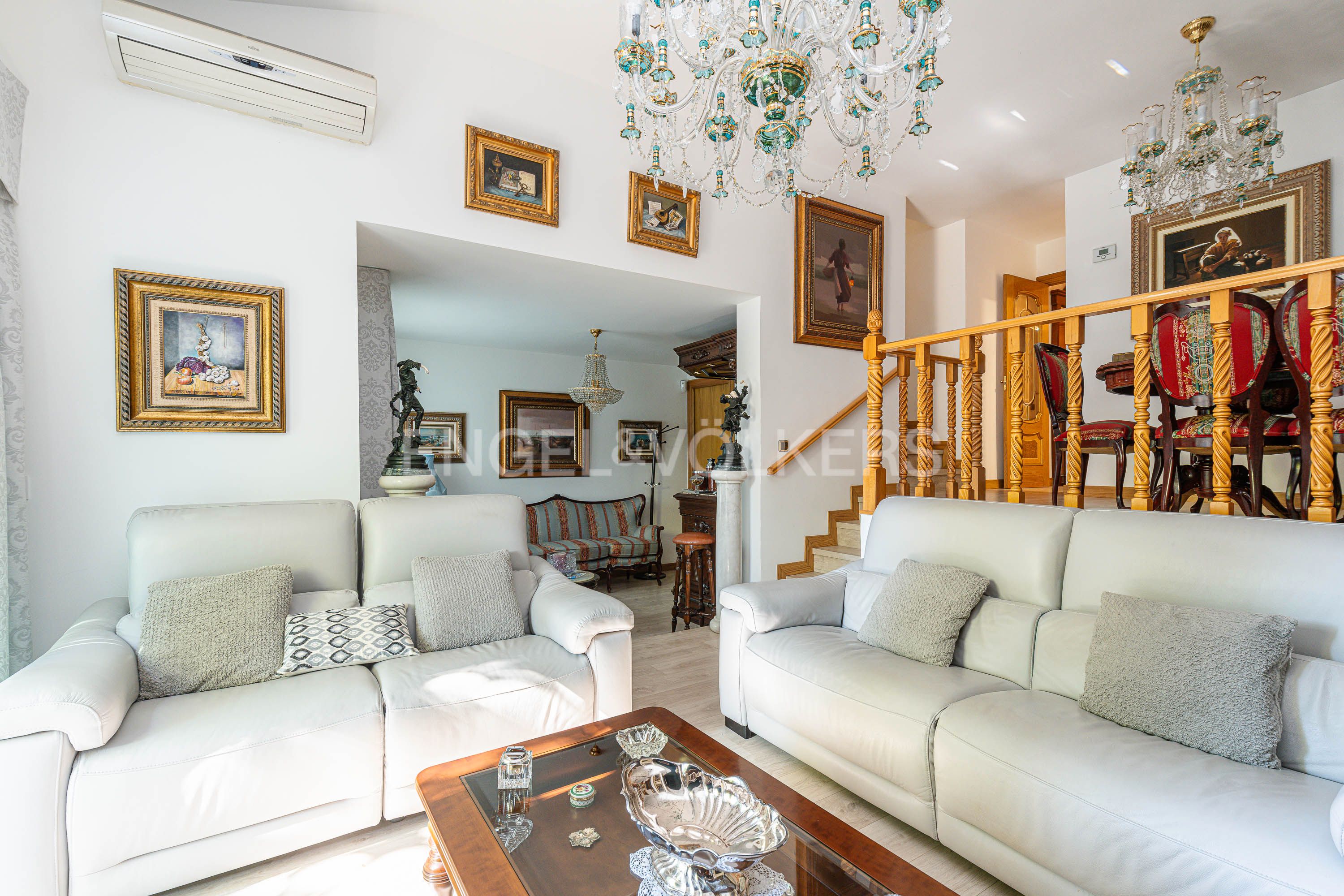 Living room of House or chalet for sale in Leganés  with Air Conditioner, Heating and Private garden