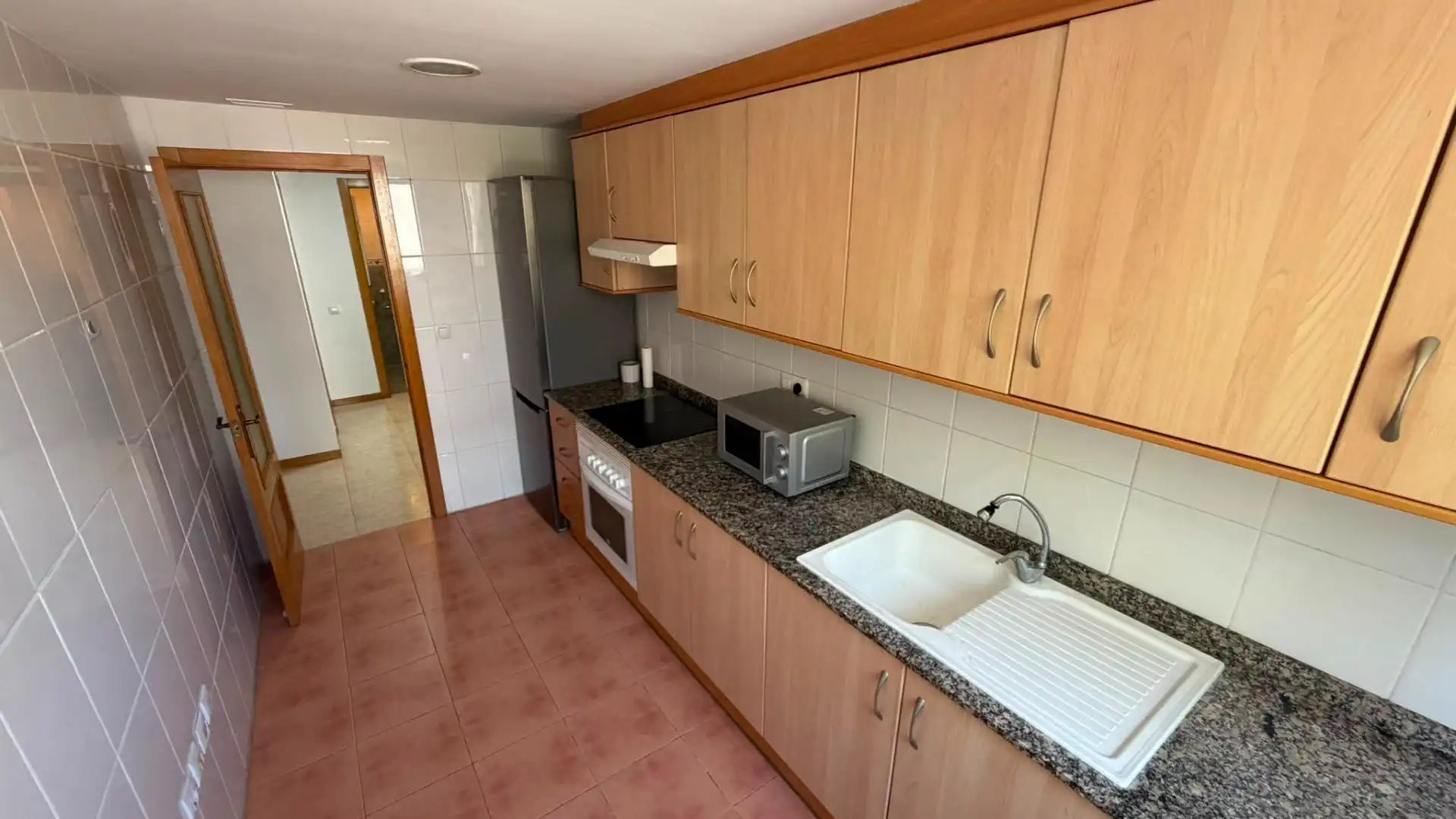 Cocina de Apartamento de alquiler en Castellón de la Plana / Castelló de la Plana con Aire acondicionado, Calefacción y Amueblado