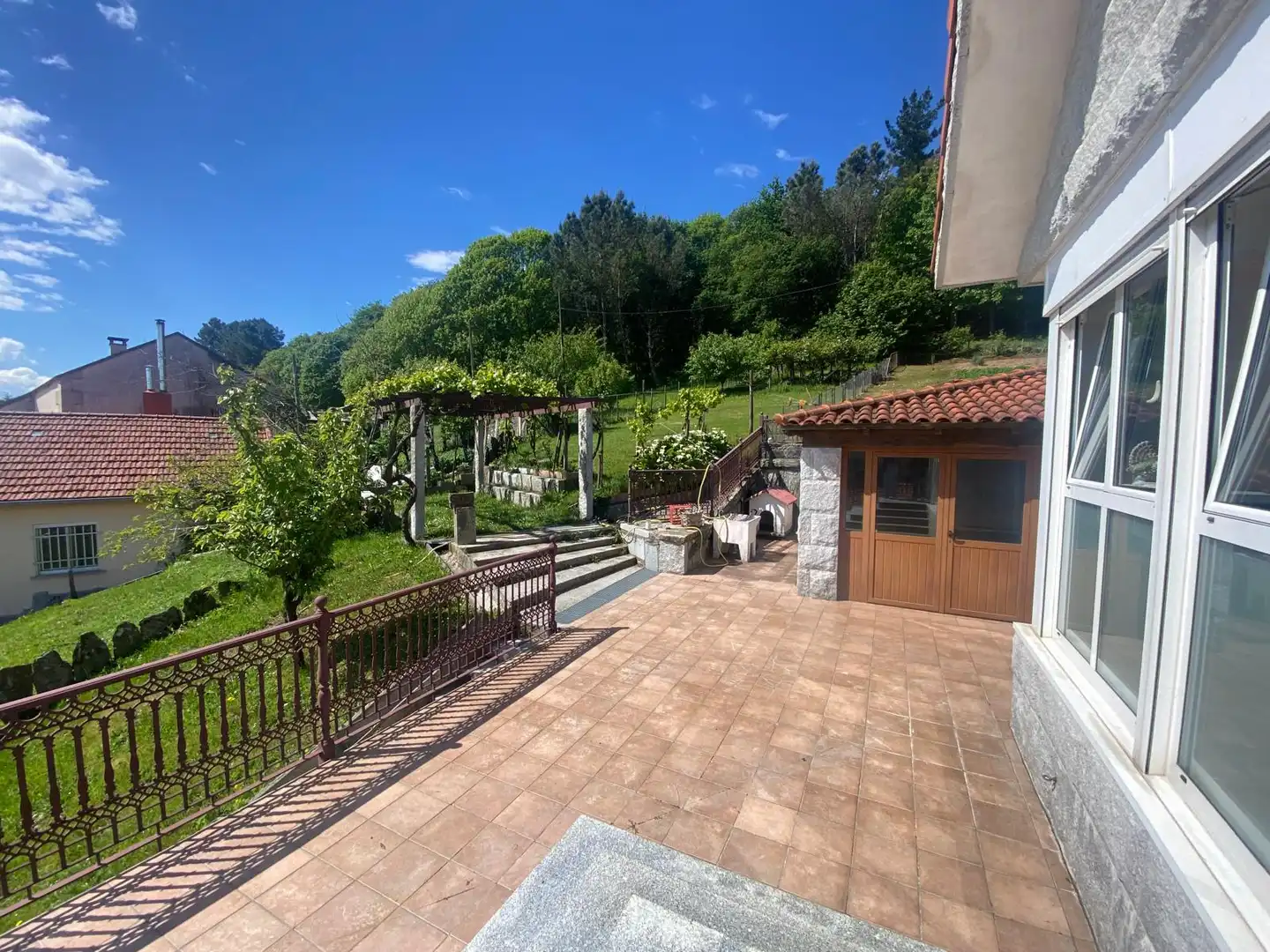 Terraza de Casa o chalet en venta en O Irixo con Calefacción, Jardín privado y Parquet