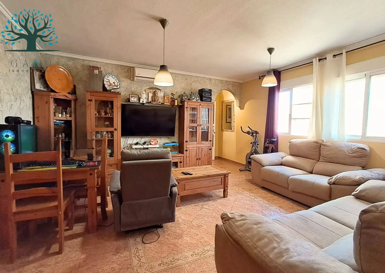 Sala de estar de Piso en venta en Mazarrón con Aire acondicionado, Terraza y Trastero