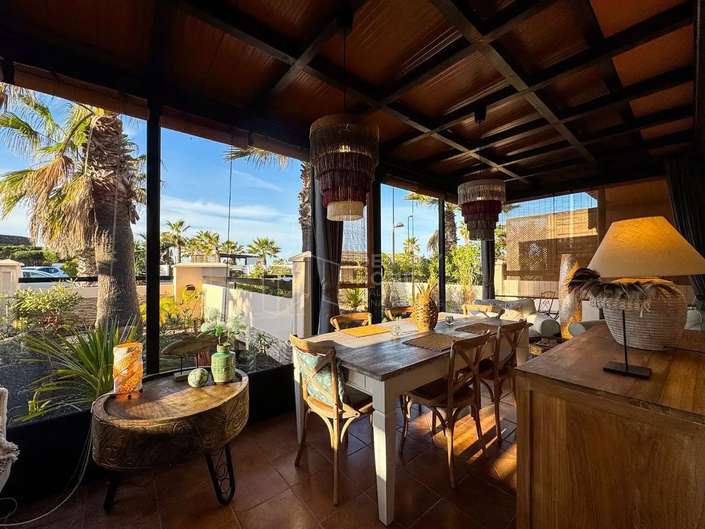 Terrassa de Casa adosada en venda en La Oliva amb Aire condicionat, Jardí privat i Terrassa