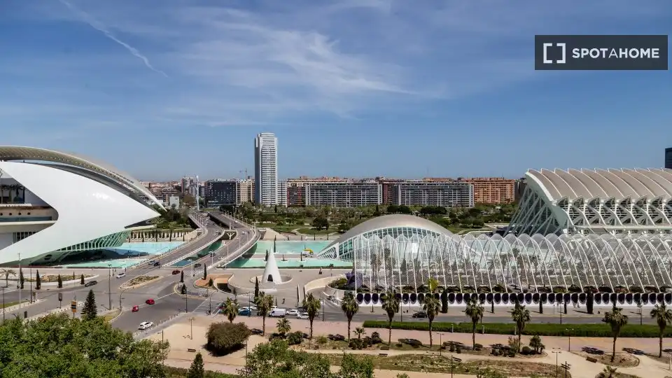 Vista exterior de Pis de lloguer en Valencia amb Aire condicionat, Calefacció i Moblat