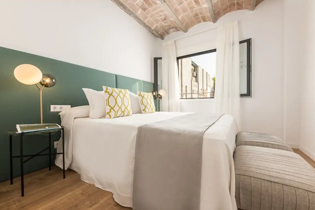 Bedroom of Apartments for rent in Barcelona  with Air Conditioner, Furnished and Oven