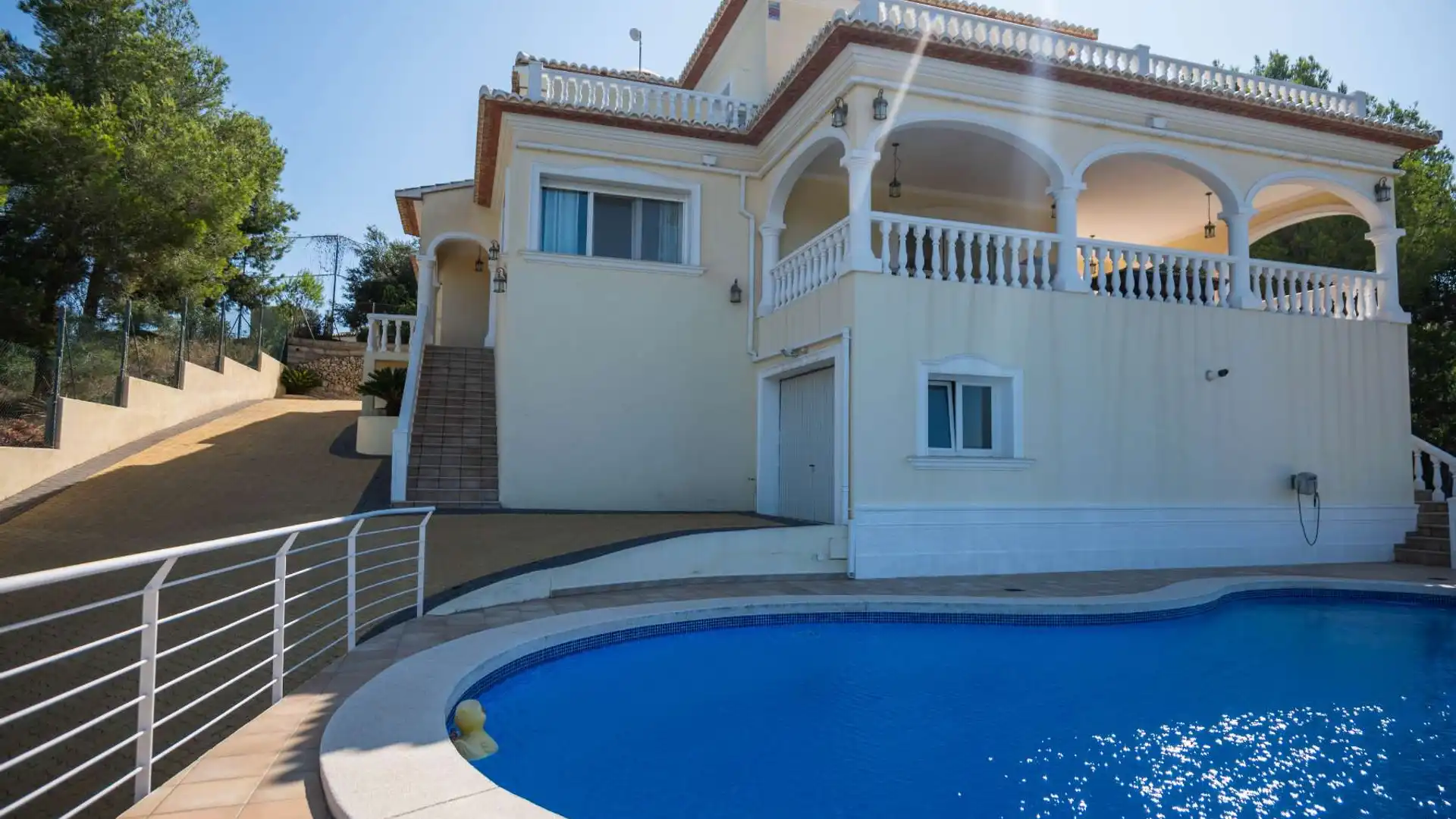 Vista exterior de Casa o chalet en venta en Jávea / Xàbia con Aire acondicionado, Jardín privado y Terraza