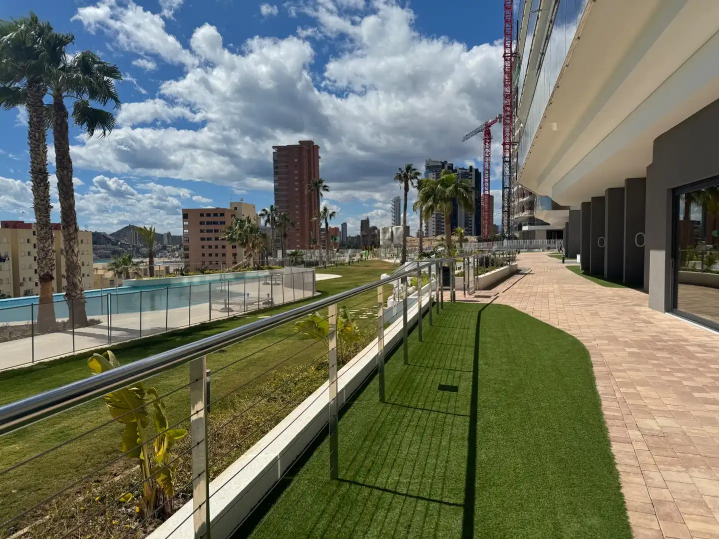 Terrace of Apartments for rent in Benidorm  with Air Conditioner, Heating and Private garden