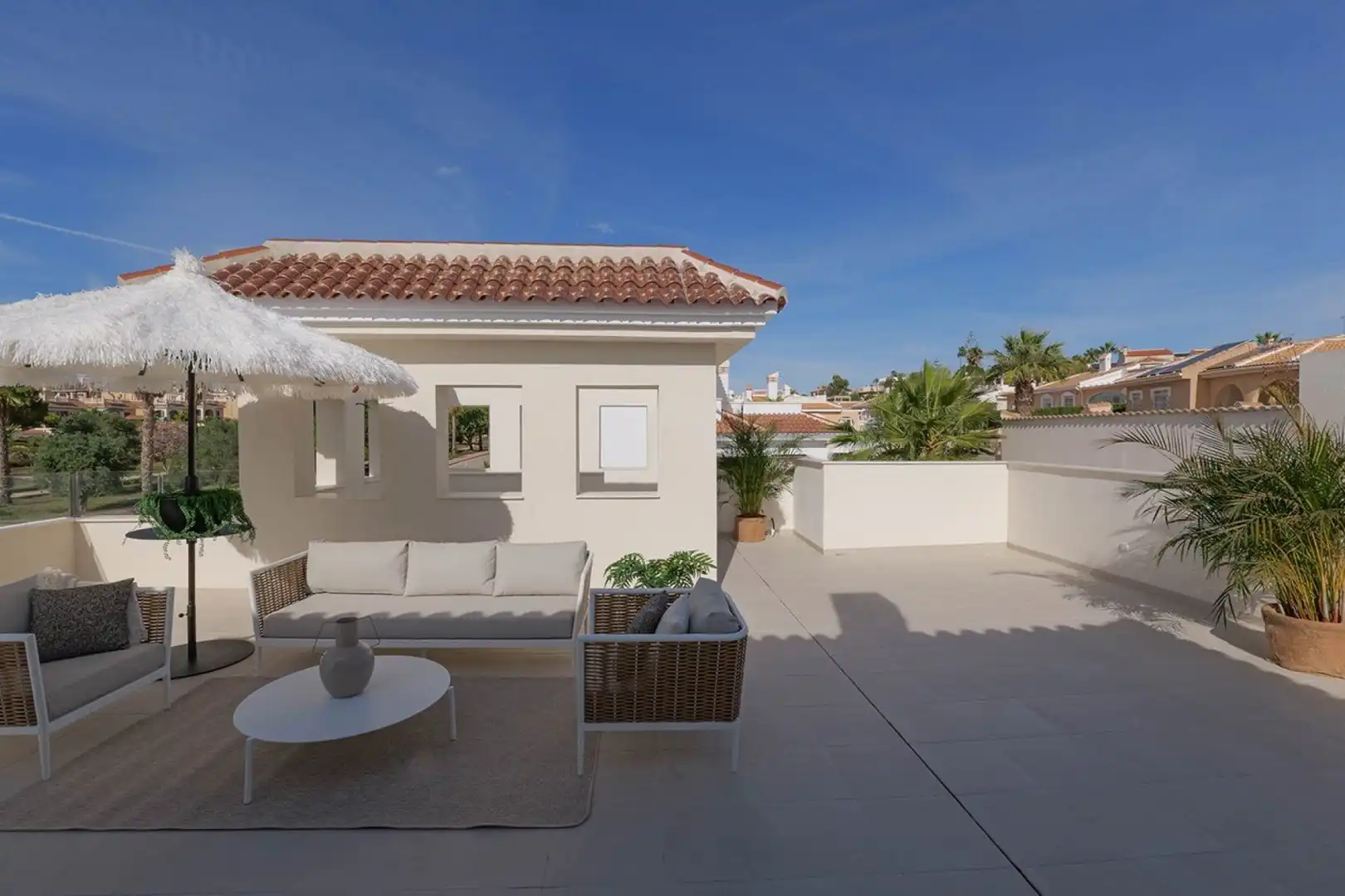 Terrassa de Casa o xalet en venda en Rojales amb Aire condicionat, Jardí privat i Terrassa