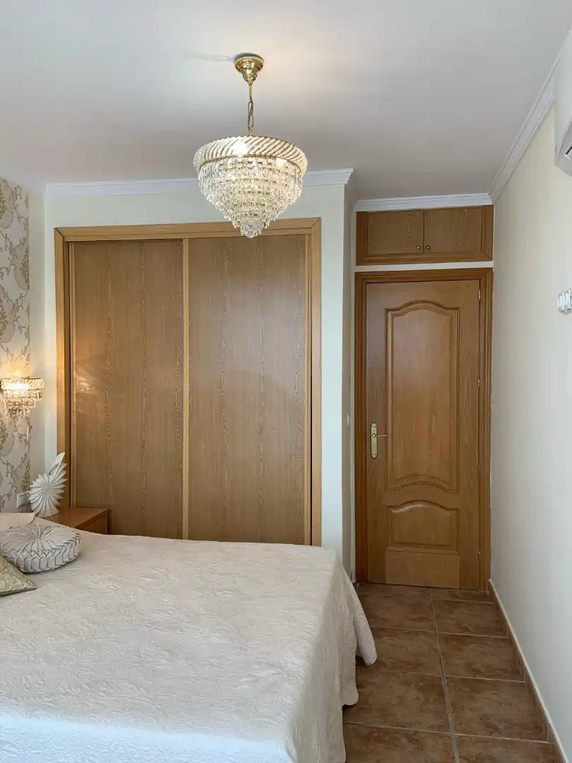 Bedroom of Flat for sale in Calpe / Calp  with Air Conditioner, Furnished and Balcony
