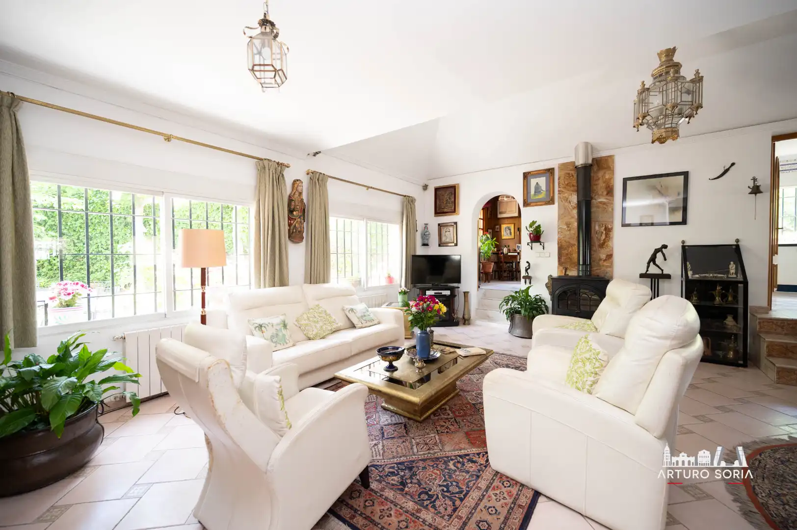 Sala de estar de Casa o chalet en venta en Madrid con Calefacción y Jardín privado