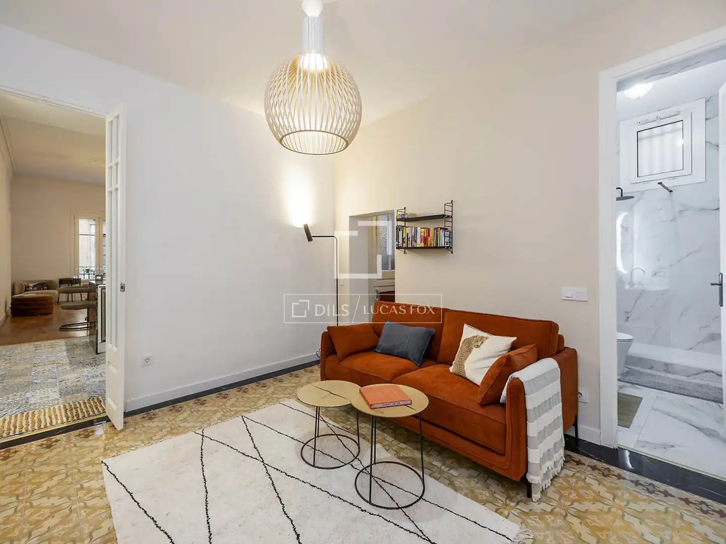 Sala de estar de Piso en venta en Barcelona con Aire acondicionado, Calefacción y Amueblado