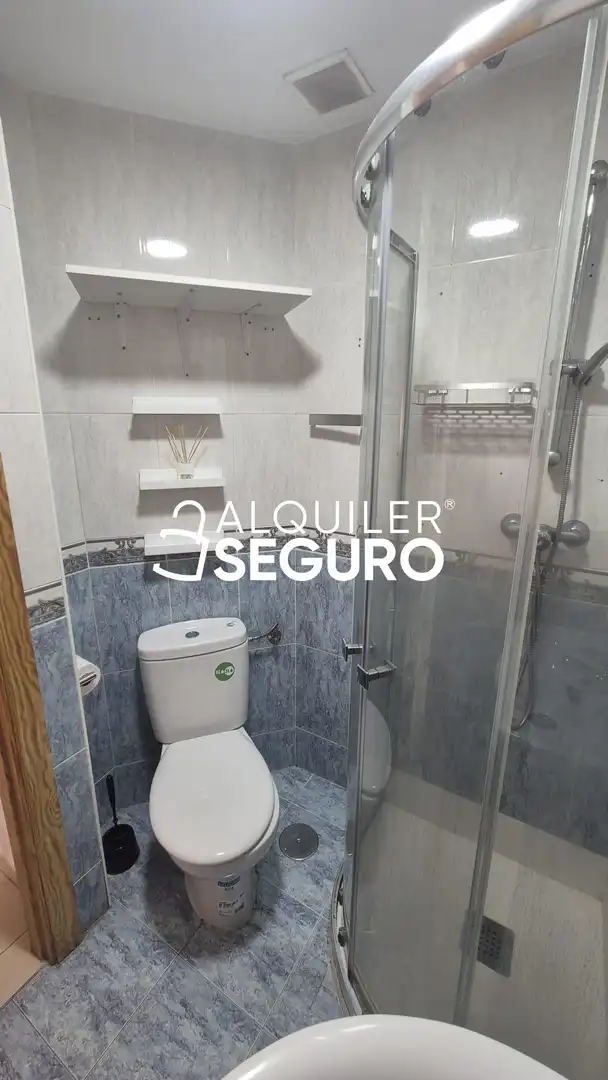 Baño de Piso de alquiler en Madrid con Calefacción y Amueblado