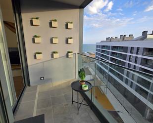 Balcony of Flat to rent in Badalona  with Air Conditioner, Heating and Parquet flooring