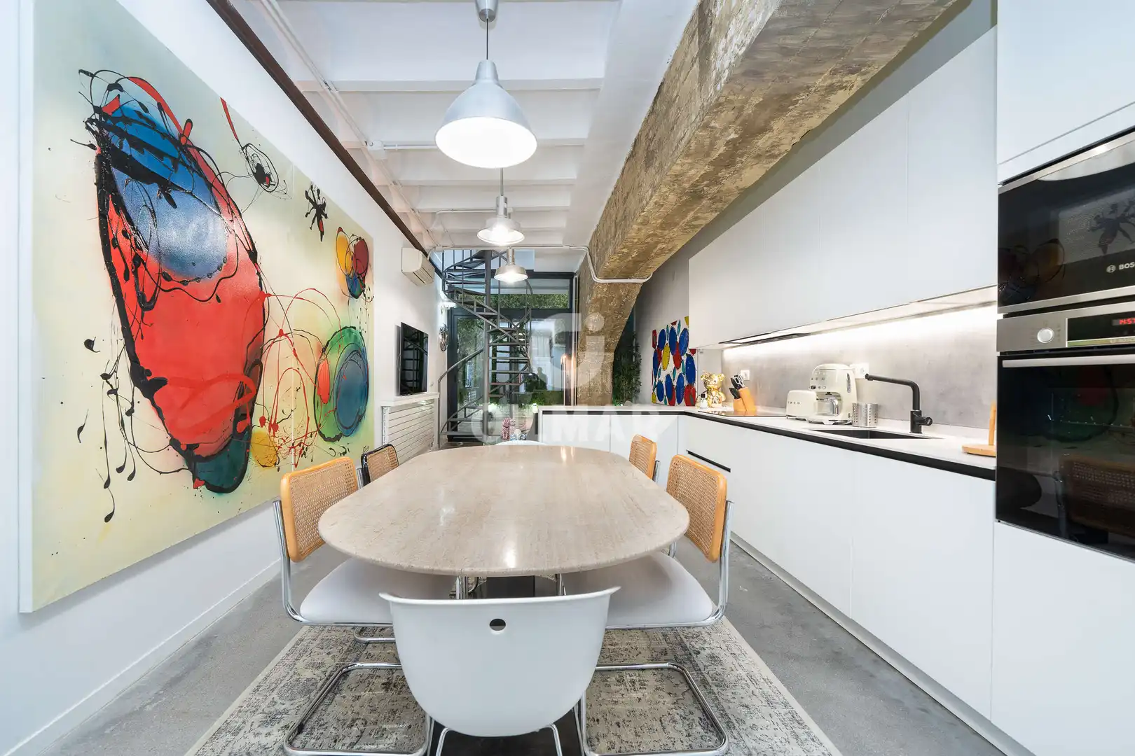 Küche von Wohnung zum Verkauf in Madrid mit Heizung und Privatgarten