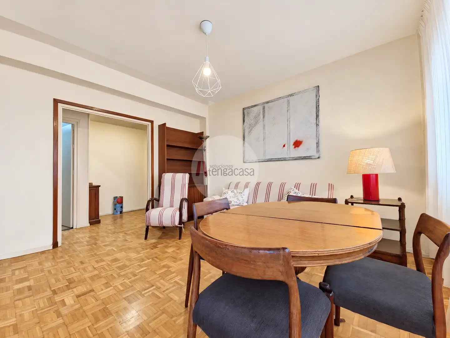 Wohnzimmer von Wohnung zur Miete in Barrio de Salamanca
