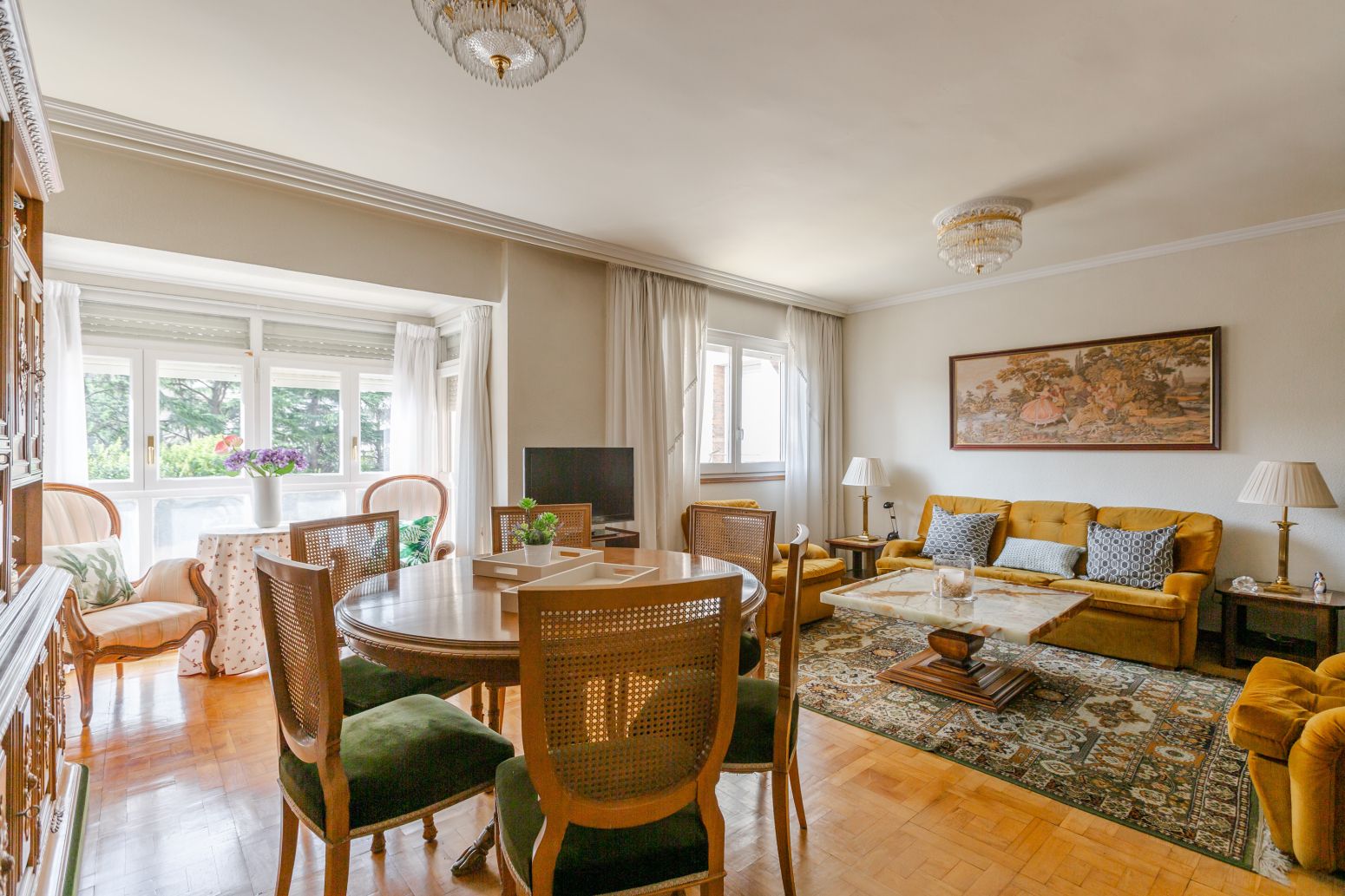 Living room of Flat for sale in  Pamplona / Iruña  with Heating, Parquet flooring and Storage room