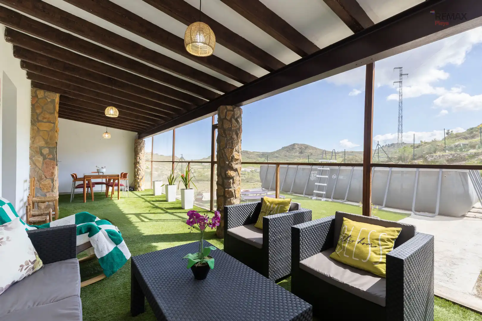 Terrace of Country homes for sale in Bédar  with Air Conditioner, Private garden and Terrace