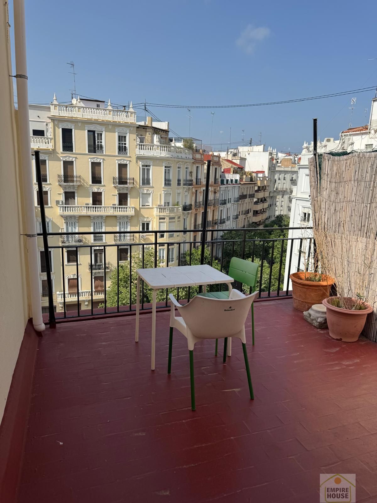 Balcony of Attic to rent in  Valencia Capital  with Air Conditioner, Terrace and Furnished