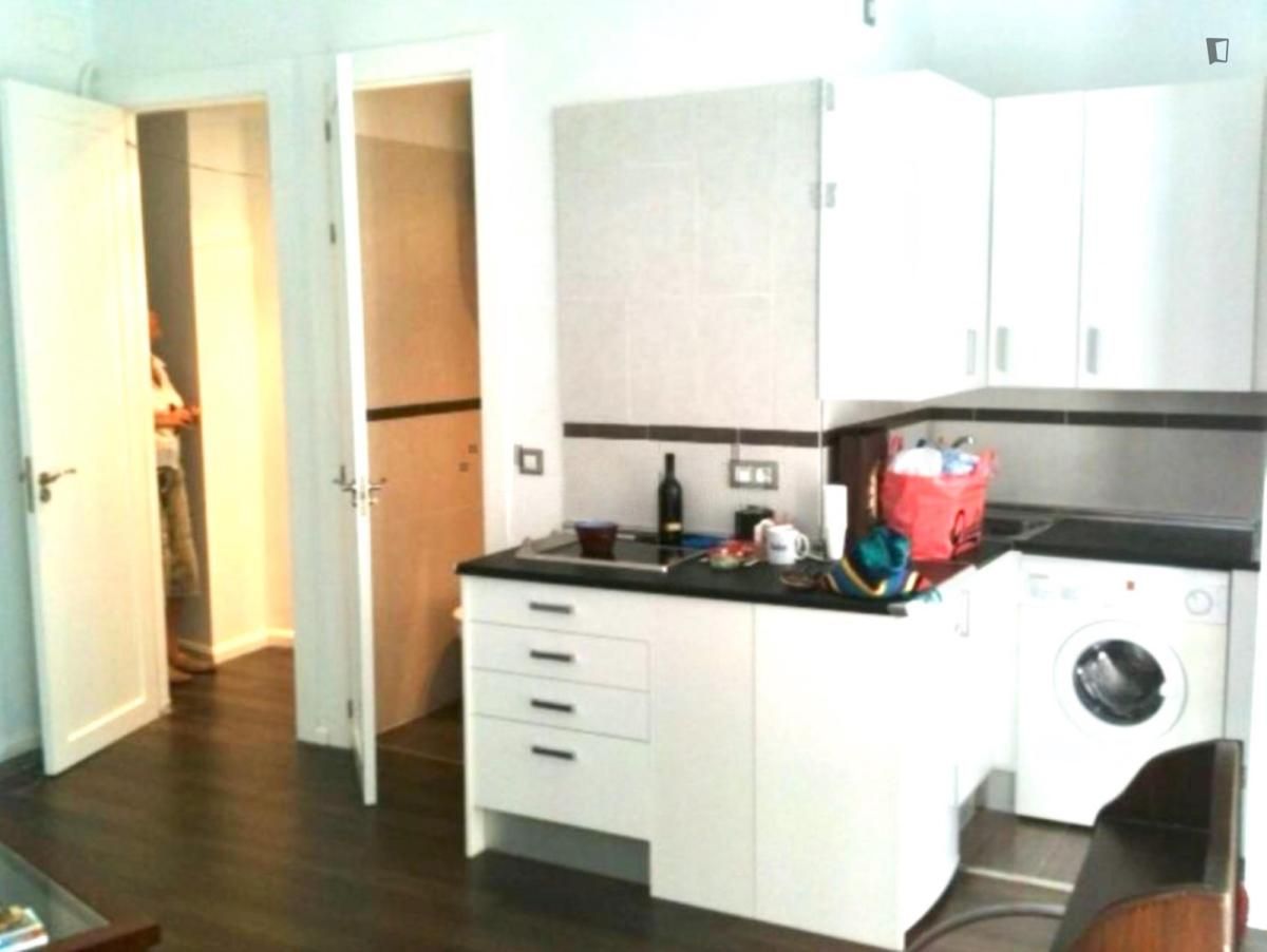 Kitchen of Apartment for rent in  Madrid Capital  with Furnished and Washing machine