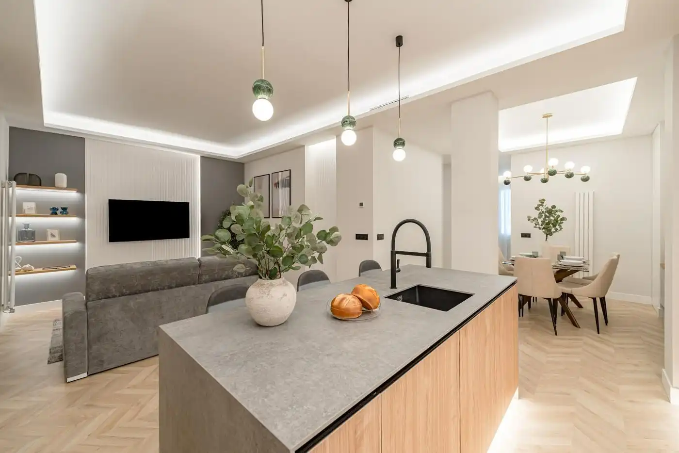 Küche von Wohnung zum Verkauf in Madrid mit Klimaanlage und Heizung