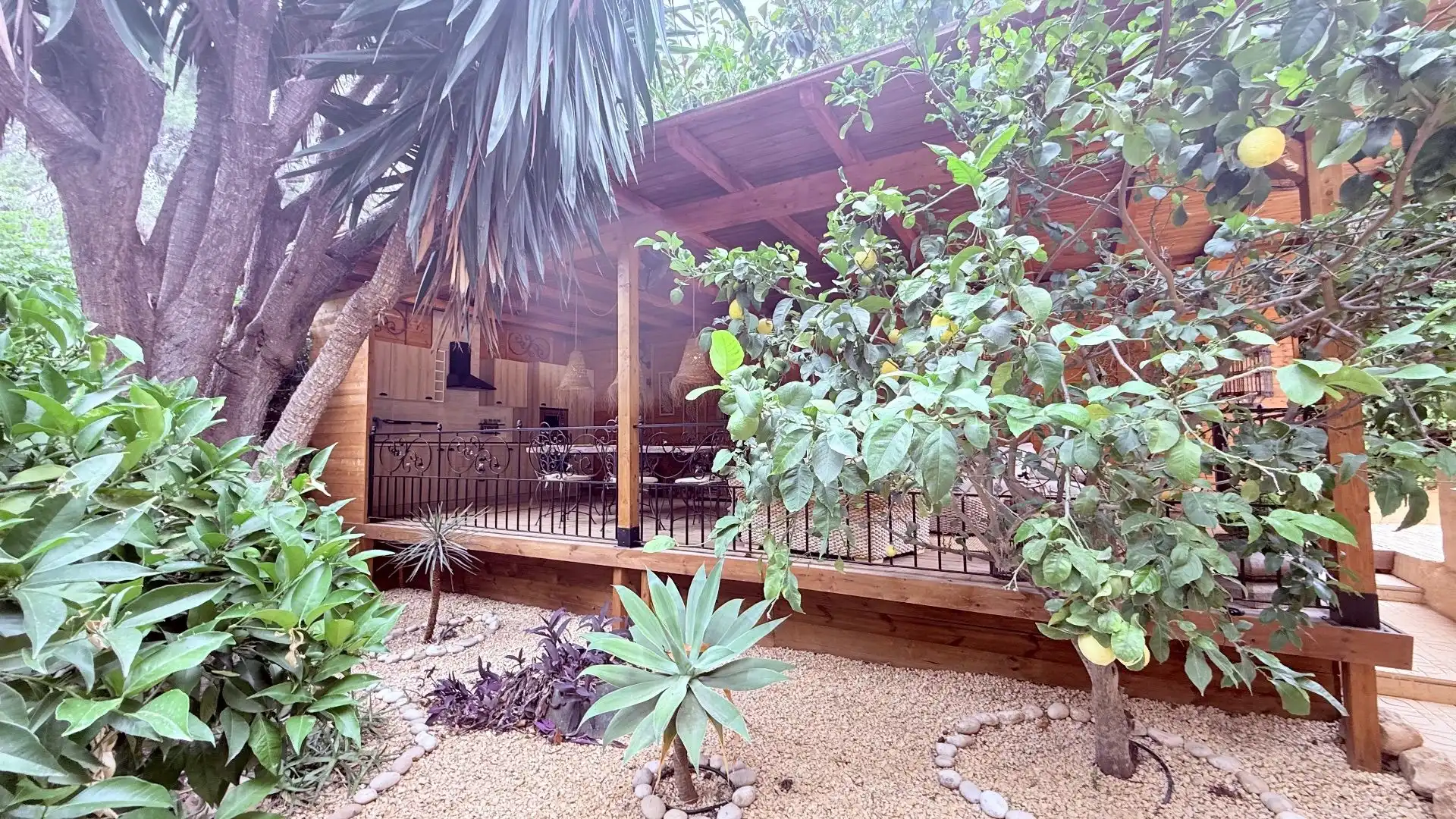 Terrassa de Casa o xalet de lloguer en L'Alfàs del Pi amb Aire condicionat, Jardí privat i Piscina