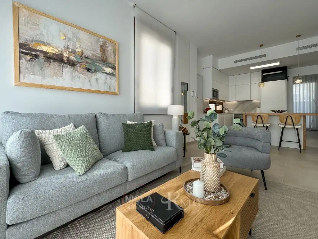 Sala d'estar de Casa o xalet de lloguer en Vera amb Aire condicionat, Terrassa i Piscina
