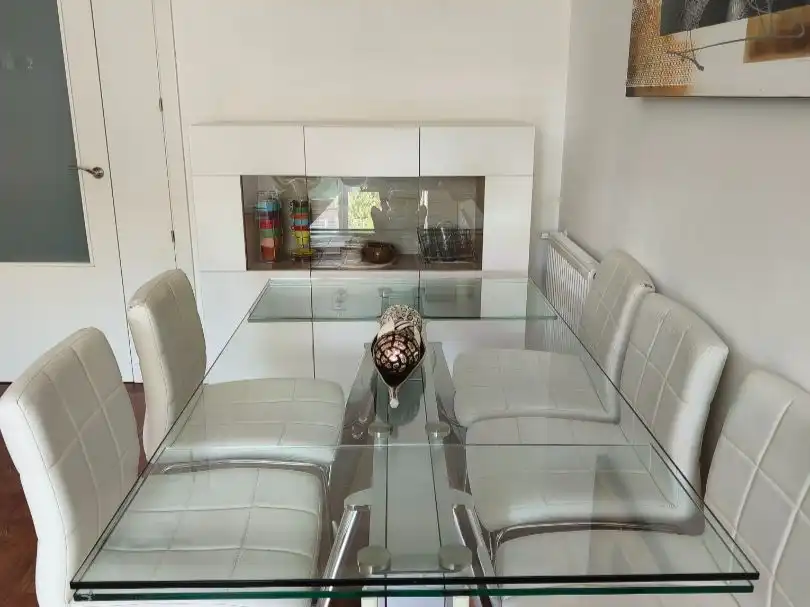 Dining room of Flat for sale in  Madrid Capital  with Air Conditioner and Balcony