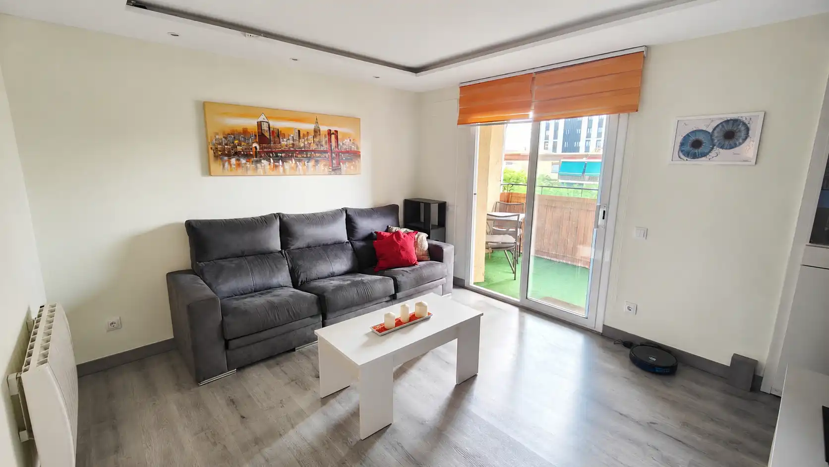 Sala d'estar de Pis en venda en Sabadell amb Aire condicionat, Calefacció i Parquet