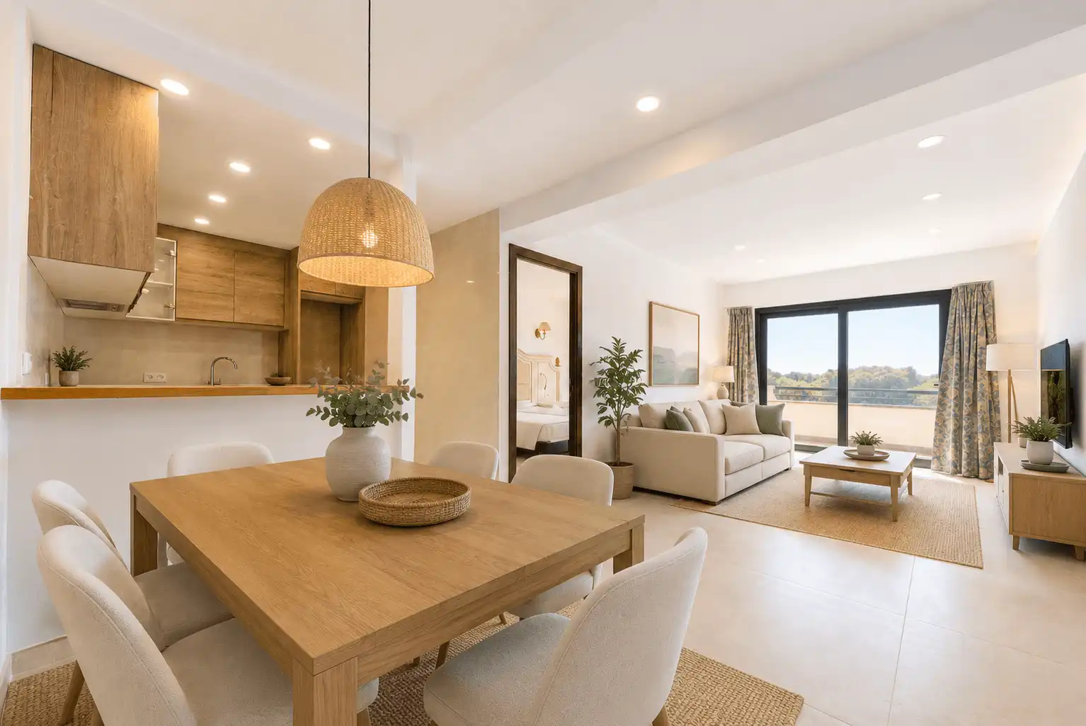 Living room of Apartments for rent in Manacor  with Air Conditioner and Balcony
