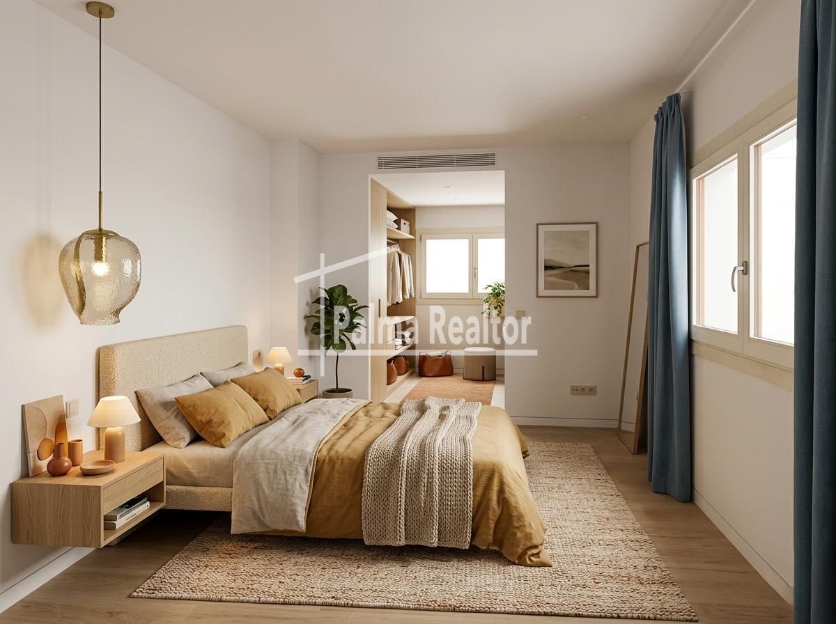 Bedroom of Loft for sale in  Palma de Mallorca  with Air Conditioner, Parquet flooring and Balcony