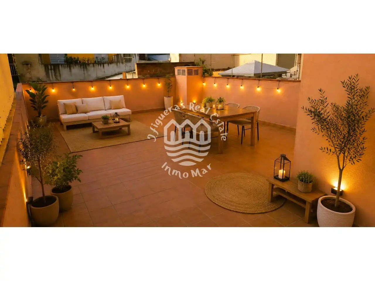 Terrace of Flat for sale in Terrassa  with Air Conditioner, Heating and Private garden