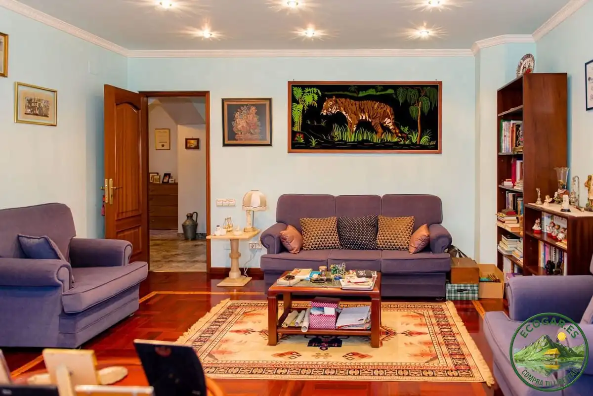Sala d'estar de Casa o xalet en venda en Torre del Bierzo amb Aire condicionat, Calefacció i Jardí privat