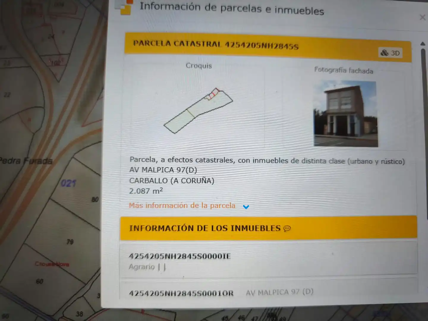 Wohnbaugrundstück zum Verkauf in Avenida Malpica 97, imagen 2