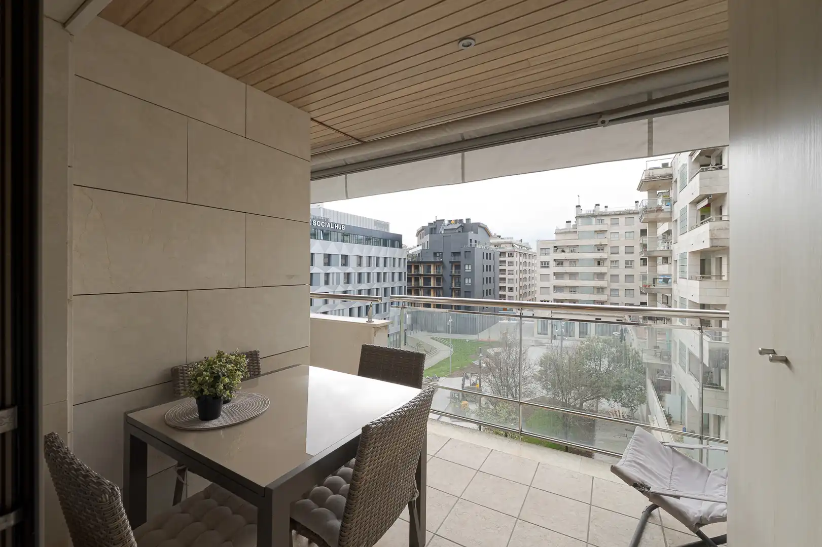 Terrasse von Wohnung zum Verkauf in Donostia - San Sebastián  mit Heizung, Terrasse und Ofen