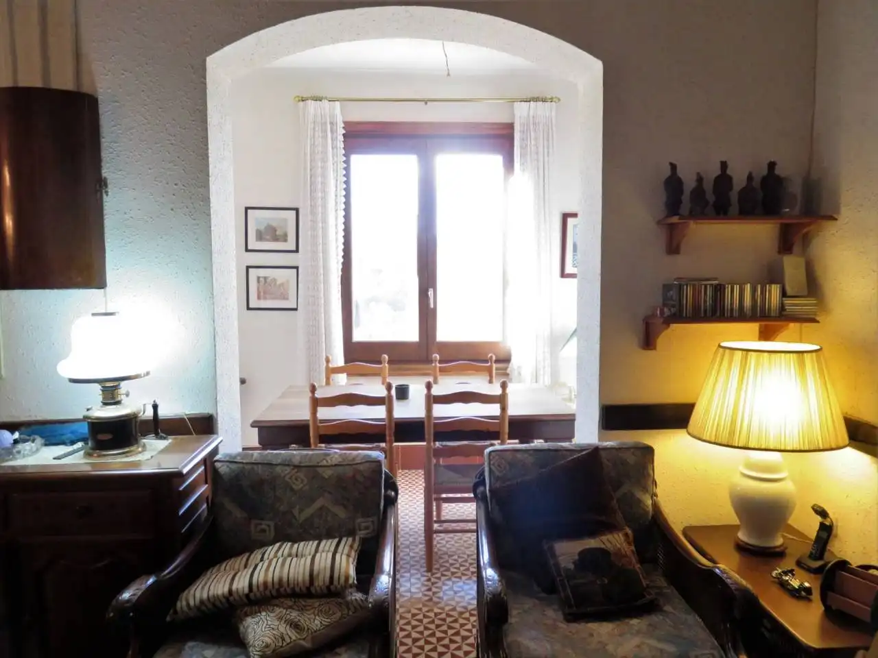 Sala de estar de Finca rústica en venta en Vallromanes con Calefacción, Jardín privado y Amueblado