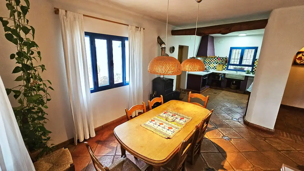 Comedor de Finca rústica en venta en Santa Ana la Real con Calefacción, Jardín privado y Terraza