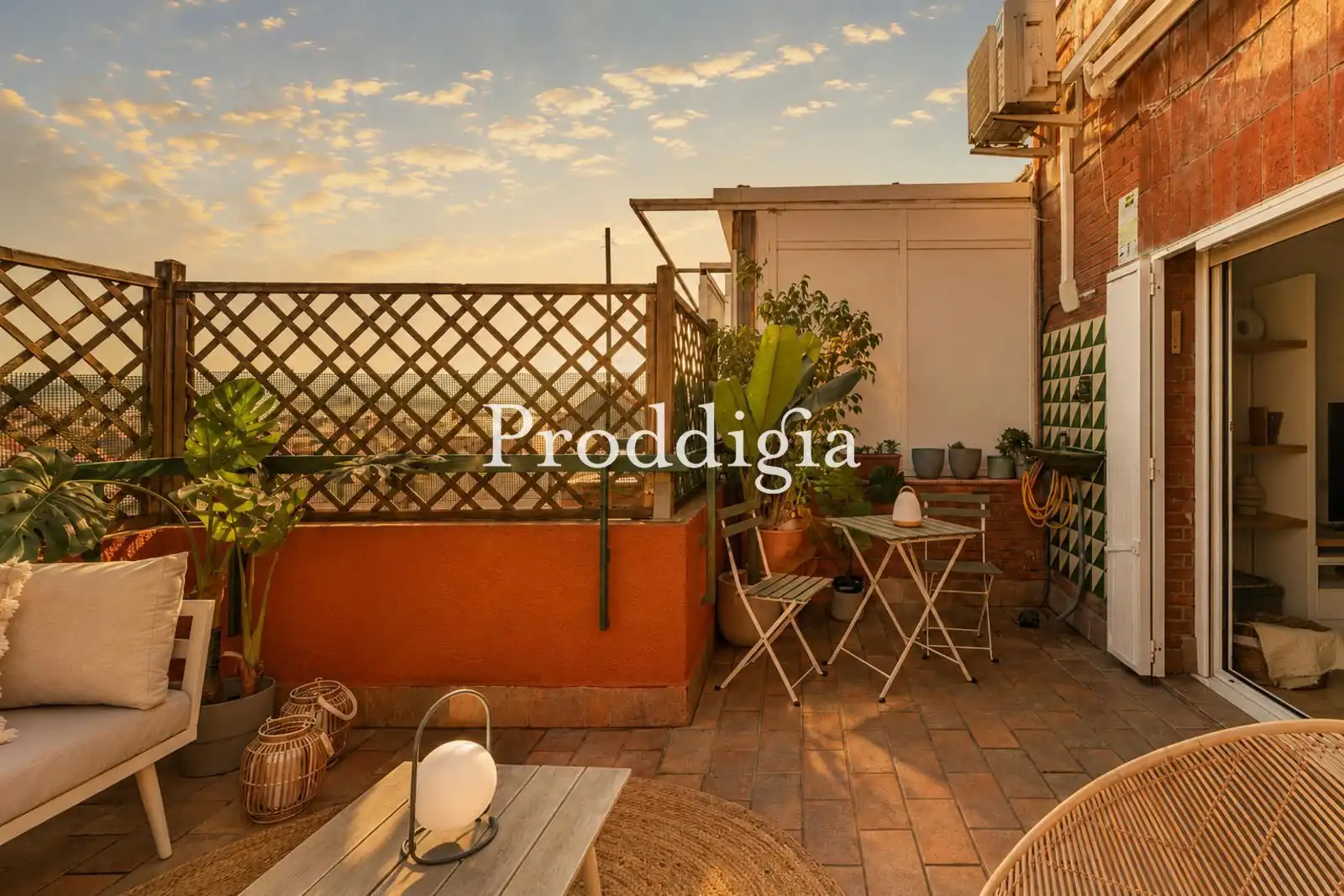 Terrasse von Dachboden zum Verkauf in Barcelona mit Klimaanlage, Heizung und Terrasse