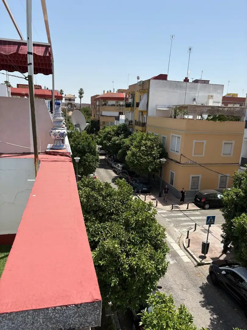 Vista exterior de Casa o chalet en venta en Sevilla con Aire acondicionado, Terraza y Trastero