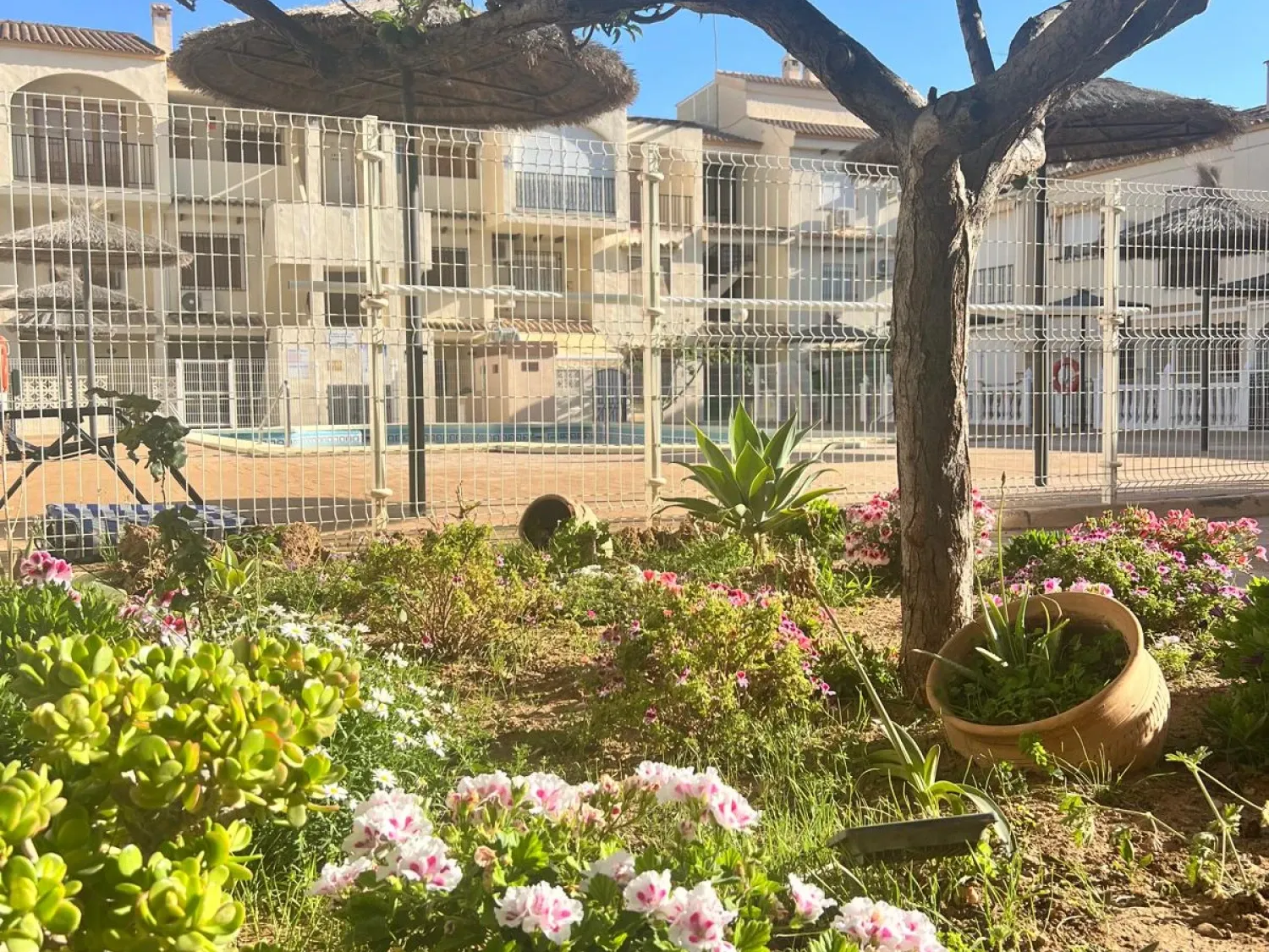 Garden of Apartment to rent in Mazarrón  with Air Conditioner, Heating and Terrace