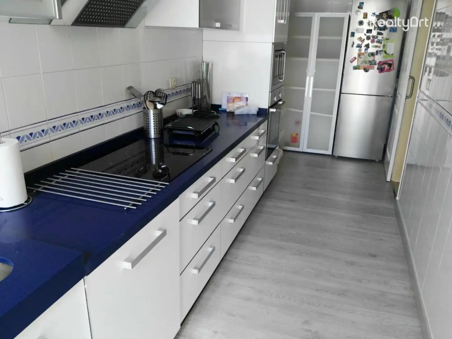 Cocina de Casa adosada en venta en Umbrete con Aire acondicionado, Calefacción y Jardín privado